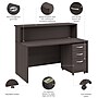 Bush Business Furniture Arrive 60"W Reception Desk with Shelf and Mobile File Cabinet, Storm Gray (ARV002SG)~#|#~47AC965D-4071-4D7B-96E58FFCFFBE66BB_sc7