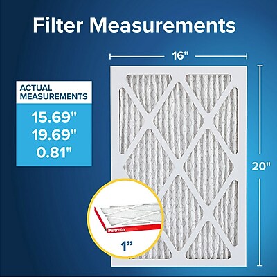Filtrete Allergen Defense 16" x 20" x 1" Pleated Air Filter, MERV 11 - Thumbnail 2