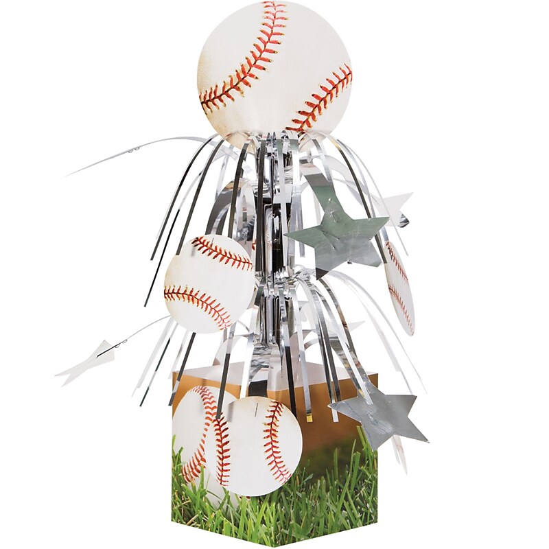 Creative Converting Baseball Centerpieces, 3 ct. image 1