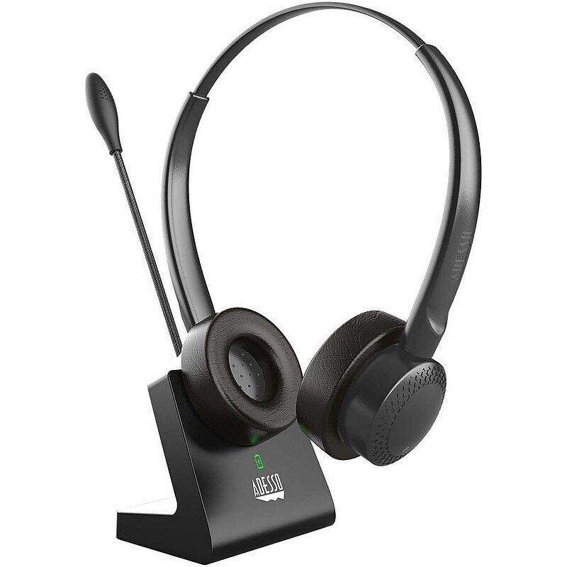 Adesso Xtream P400 wireless Bluetooth Stereo Multimedia Headset with Charging Dock image 1