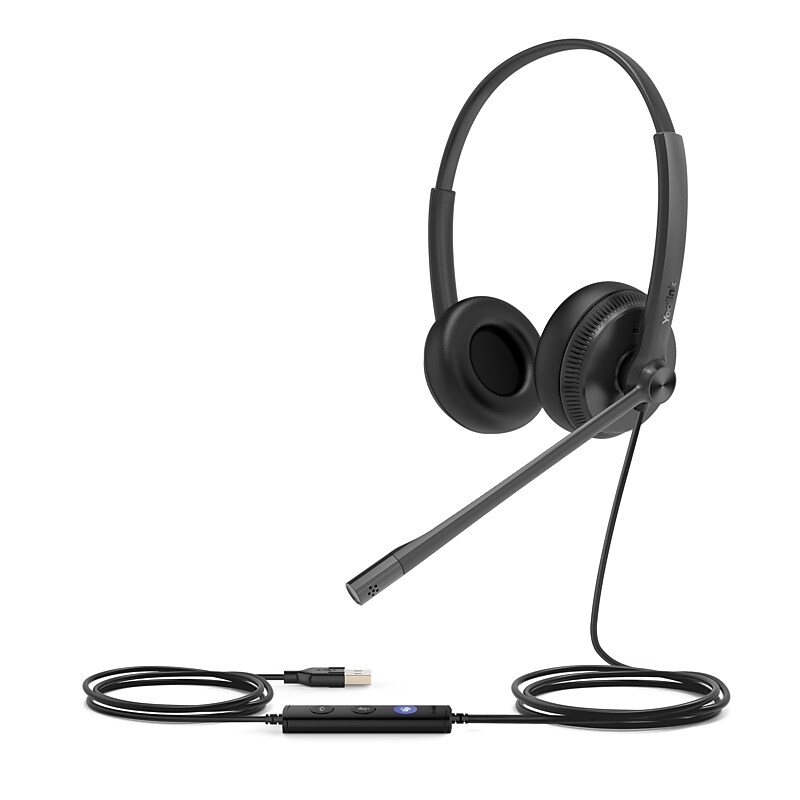 YeaLink UH34 USB-A Stereo Phone & Computer Headset, MT Certified (1308043) image 1
