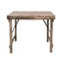Storied Home Reclaimed Wood Square Folding Table, Natural (DF3714)~#|#~47BB2682-7AD6-4119-9922231C8E8151DA_sc7