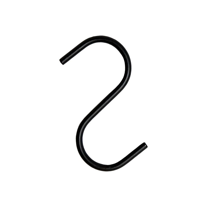 Nahanco Heavy Duty Metal Hooks, Black, 50/Carton (SHKSMB) image 1