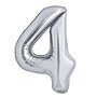 Party City (Air-Filled) 16" "#4" Foil Balloon, Silver, 2/Pack (AM60050253-18)~#|#~47C657E7-6E5A-4E35-BA66780B3C38DA93_sc7