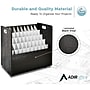 AdirOffice 50-Slot Mobile Roll File, 28.5"H x 30"W x 15.75"D, Black (626-BLK-KIT1)~#|#~47C94353-AC09-45A3-94576AB28301C253_sc7