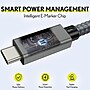 Overtime C82 100W Fast Charging 6 ft Braided USB C to USB C Cable, White (OCC82WH)~#|#~47C9D207-4F75-40F2-88E67FFE94219EE4_sc7