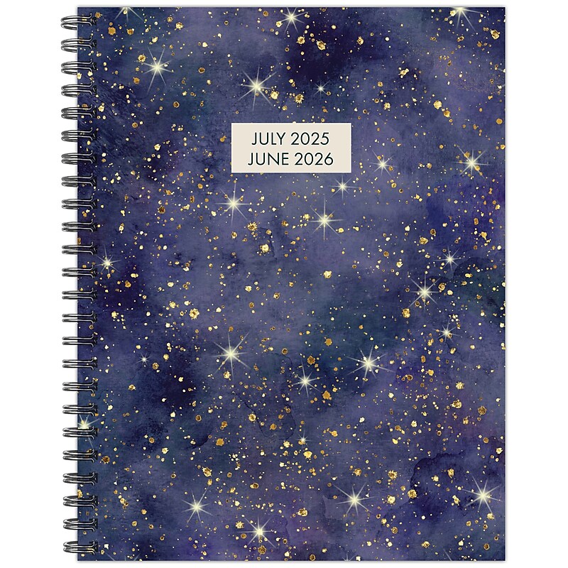 2025-2026 Willow Creek Starry Night 8.5" x 11" Academic Year Weekly & Monthly Planner, Multicolored (54963) image 1