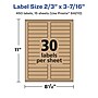 Avery Laser/Inkjet Rectangle Multipurpose Labels, 2/3" x 3-7/16", Kraft Brown, 450 Labels/Pack ( 94210)~#|#~47CE9815-D11C-4D5F-96C0980B4CD96E32_sc7