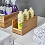 iDESIGN Small Stackable Wood Storage Bin, Natural, 4/Pack (28360M4)~#|#~47D74082-7EEA-4084-89B3B55BA46A2F58_sc7