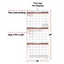2026-2028 Staples 12" x 27" Three-Month Wall Calendar, White/Red/Gray (ST53920-27)~#|#~47D92E41-6D74-496C-B27F9AE9C80767AC_sc7