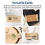 Avery Business Cards, 1-3/4" x 3-1/2", Matte Kraft Brown, 400/Box (95285)~#|#~47DA9D4A-CD8B-4D16-AB0003BD8B37848C_sc7