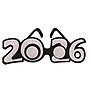 Beistle 2026 Glittered Plastic 2-Piece New Year's Eyeglasses, Silver/Black, 3/Pack (50661-26S)~#|#~47DDB026-CDCD-4B7F-BB9EB62864D8BC7A_sc7