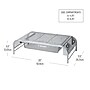 Mind Reader Monitor Stand with Paper Tray, Up to 33 lbs., Metal Mesh, Silver (MESHMONSTA-SIL)~#|#~47DE95C9-A5AA-4016-AE8CBC9A6781C0A0_sc7