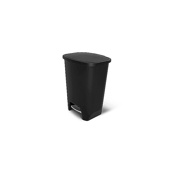 Glad Plastic Step Trash Can, 20-Gallon, Black (GLD-74230-1) | Staples