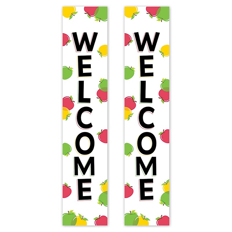 Creative Teaching Press Apple Time Welcome 2-Sided Banner, 2/Pack (CTP11024-2) image 1