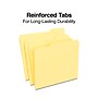 Staples Reinforced File Folders, 1/3-Cut Tab, Letter Size, Yellow, 100/Box (ST508903-CC)~#|#~47E55F6A-E77A-4F89-8BDBF902E77A4654_sc7