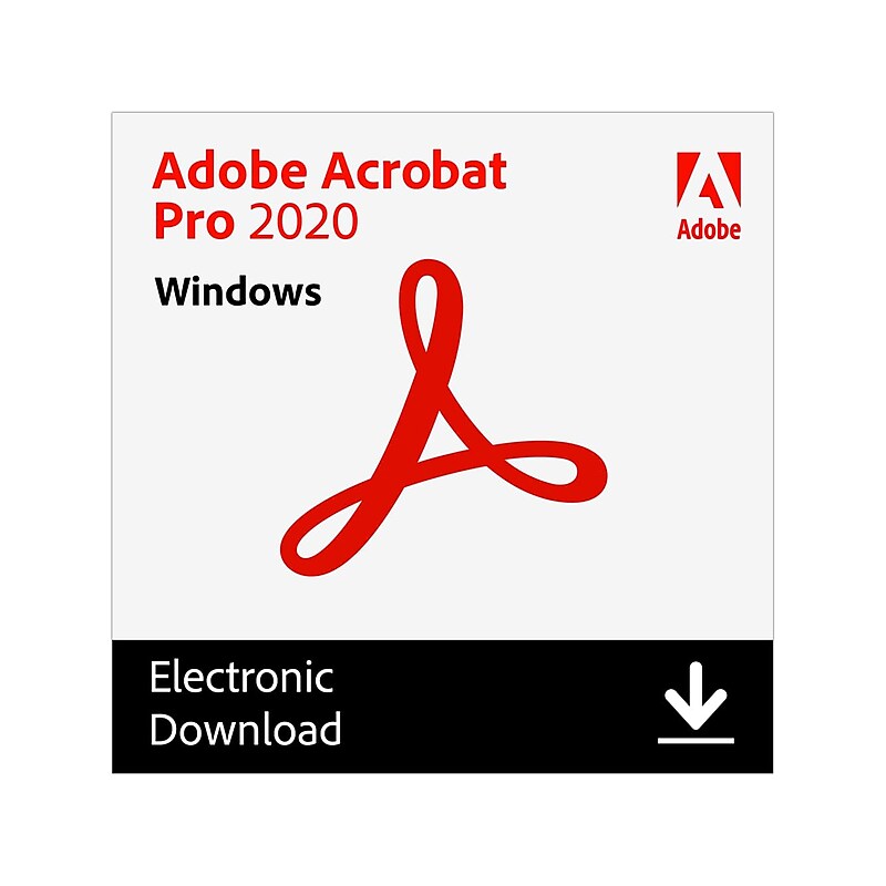 Adobe Acrobat Pro 2020 for 1 User, Windows, Download (ADO951800V517) image 1