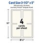 Avery Integrated Cards, 3.5" x 5", Matte Ivory, 200/Box  (95342)~#|#~47EA5497-BE0B-409F-91B88C0F3E3352ED_sc7