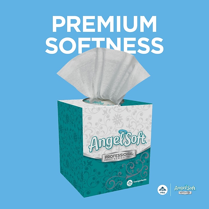 Angel Soft Professional Series Facial Tissue, 2-Ply, 96 Tissues