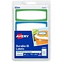 Avery Water-Resistant Laser/Inkjet ID Labels on 4" x 6" Sheets, 1-1/4" x 3-1/2", Assorted Border Colors, 20 Labels/Pack (41413)~#|#~47EFDDFE-792E-4B0A-9BD0F790047F0270_sc7