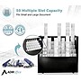 AdirOffice 50-Slot Mobile Roll File, 28.5"H x 30"W x 15.75"D, Black (626-BLK-KIT1)~#|#~47F0EE8F-A1B7-402A-8831EEF8C711A5F3_sc7
