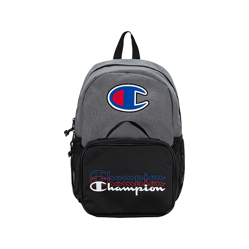 Champion Munch 2-Piece Backpack Set, Medium, Black/Gray (CHY1018-037) image 1