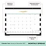 2027 Blue Sky Day Designer 22" x 17" Monthly Desk Calendar, Black/White (161698)~#|#~47F74D98-D118-4895-8DA626BFA309B2E0_sc7