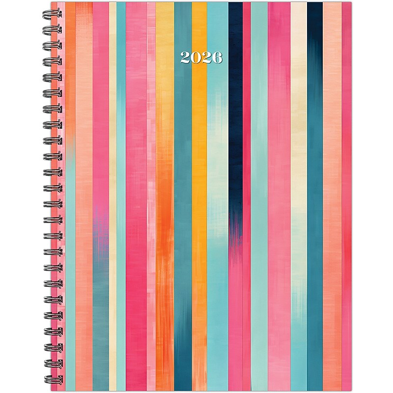 2026 Willow Creek Super Stripe 8.5" x  Weekly & Monthly Planner, Paperboard Cover (57384) image 1