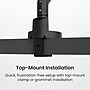 Kanto DM1 Single Monitor Desktop Mount for 17” - 40” Displays, Up to 22 lbs, Black~#|#~47FEC9D5-4F74-48FF-9B2B6CD4E8750340_sc7