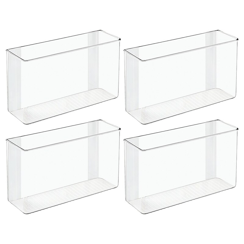 iDESIGN Affixxx Adhesive Organizers, Clear, 4/Set (27808M4) image 1