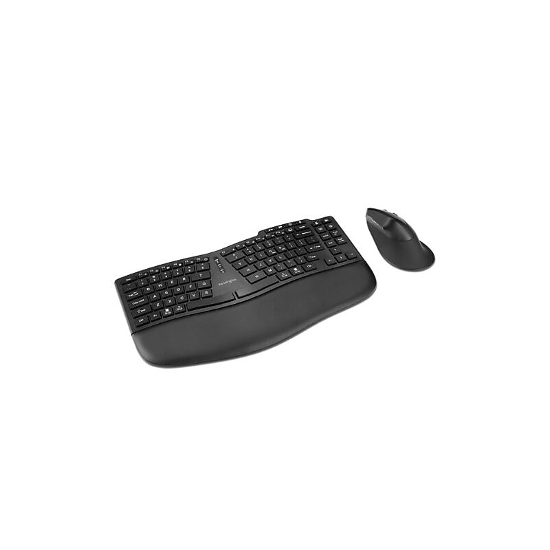 Kensington Pro Fit Ergo KM675 EQ Wireless Ergonomic Gaming Keyboard and Mouse Combo, Black (K75492US) image 1
