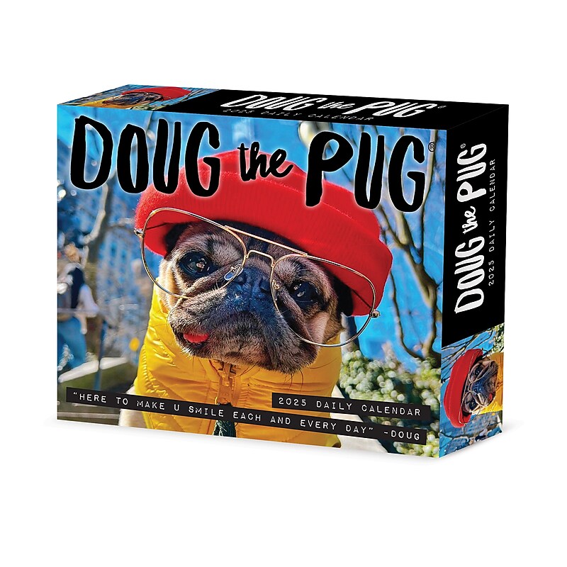 Doug the Pug 2025 Desk Calendar