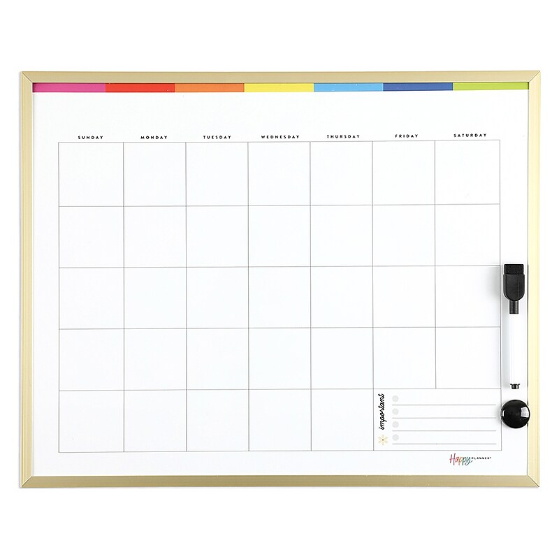 Happy Planner Color Block Dry-Erase Whiteboard, 16" x 20" (AF3DEB-031) image 1
