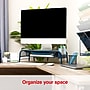 Staples Metal Mesh Monitor Stand, Up to 32" Monitor, Navy Blue (ST63853)~#|#~48166F71-34FD-4576-AFE966916FE7FFFB_sc7