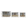 Storied Home  Distressed Metal Boxes with Hinged Lids, Silver, 3/Pack (DF2376)~#|#~4820EA90-1A5F-466B-9E99A674430C7769_sc7