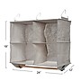 Household Essentials Wide Organizer, 4 Pockets with Wood Hangbar (7400-1)~#|#~48246817-0EDB-4BC4-81F7B1F614F992CF_sc7