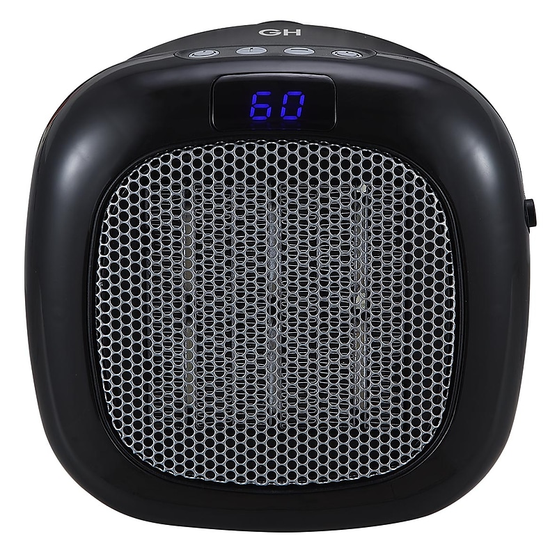 Good Housekeeping 750 Watt 2560 BTU Plug-In Portable Ceramic Electric Wall Heater (MH11R-BK) image 1