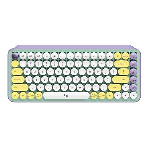 Logitech POP Keys Wireless Bluetooth Mechanical Keyboard, Daydream (920