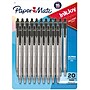 Paper Mate InkJoy 100 RT Retractable Ballpoint Pen, Medium Point, Black Ink, 20/Pack (1951395)~#|#~482AA73C-8440-4DB9-894924A267CC491E_sc7