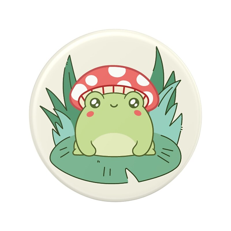 PopSockets PopGrip Universal Cell Phone Grip, Lily Pad Bestie (806703) image 1