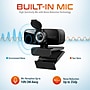 Delton C24 HD 1080p Webcam, 2 Megapixels, Black (DCAM24BK)~#|#~48358BB1-58D4-4F0B-90C135D9D9B90DAC_sc7