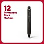 TRU RED™ Permanent Marker, Fine Tip, Black, 12/Pack (TR54533-CC)~#|#~4836B505-D06D-414E-A07F6D1E36847D55_sc7