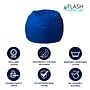 Flash Furniture Dillon Cotton Small Refillable Bean Bag Chair, Solid Royal Blue (DGBEANSMSLDRYBL)~#|#~48375FC7-1D19-4B55-BC7503BF36599E16_sc7
