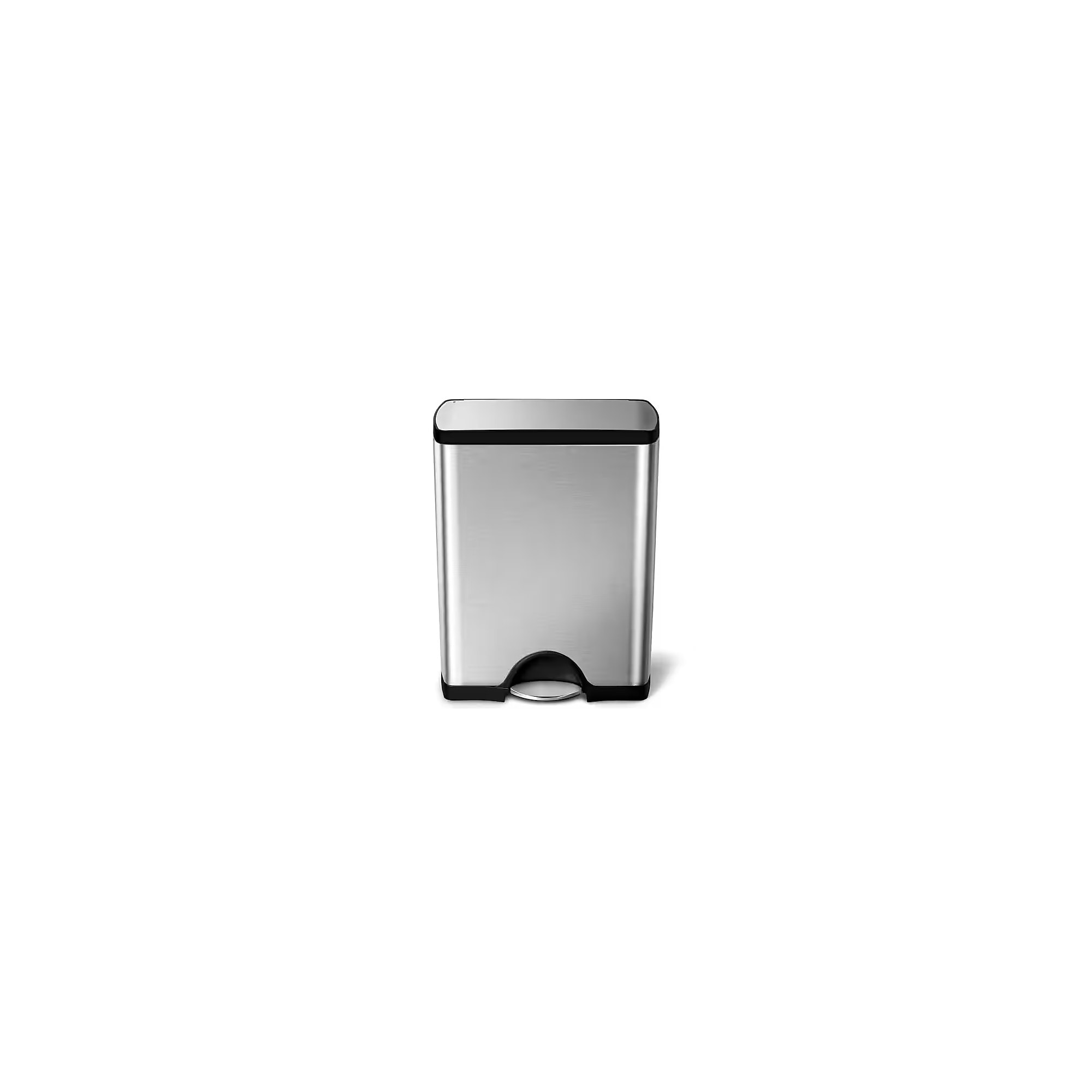 simplehuman Stainless Steel Trash Can, 13 Gallon, Silver (CW1816) Sansujyuku sansujyuku.com