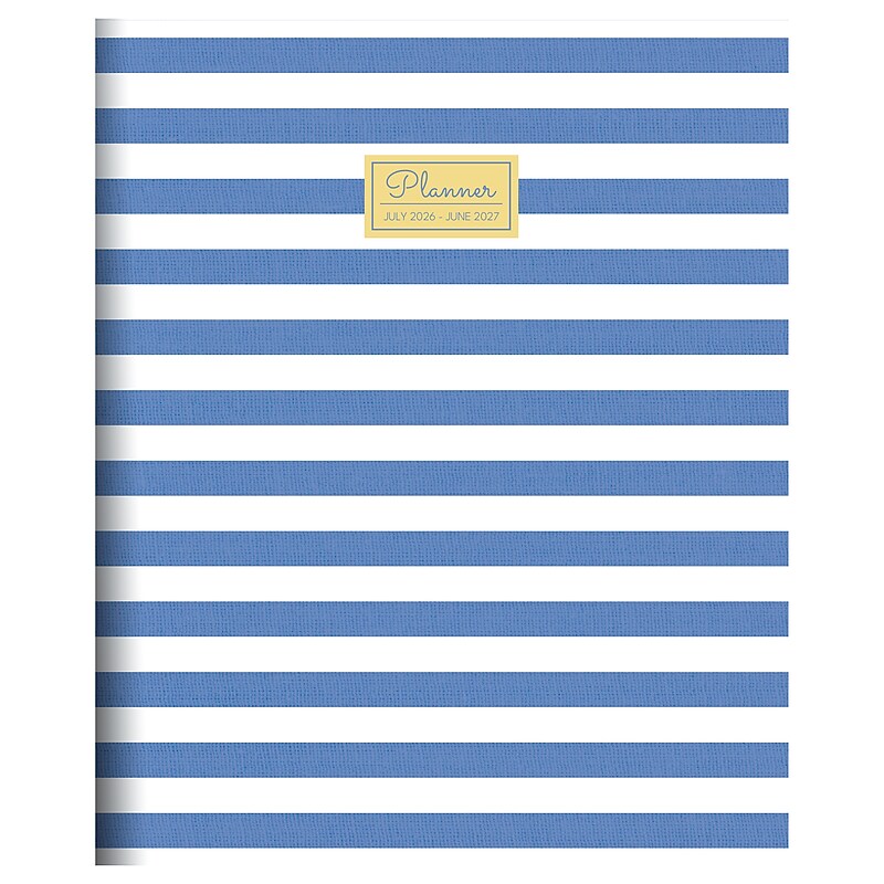 2026-2027 TF Publishing Linen Lines 9” x 11” Academic Monthly Planner, Paperboard Cover (AY27-4502) image 1