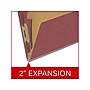 Medical Arts Press Pressboard Classification Folder, 1 Divider, 2" Expansion, Legal Size, Dark Red, 10/Box (DV-T52-14-3ARD)~#|#~483BFDD8-0256-44DF-9BC613868B9ADC56_sc7