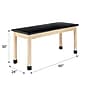 Diversified Woodcrafts Perpetulab School Classroom Rectangular Science Lab Table, 60" x 24", Light Hardwood (P760LBBM30N)~#|#~483C2BCB-C0AD-412C-9EA4AA69B57CA069_sc7