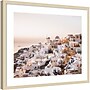 Amanti Art Oia Sunset Dreams Santorini by Bella Eve Wood Framed Wall Art Print, 25"W x 21"H (A42679122827)~#|#~483F904F-5376-4201-BF2B7ACB2F31A4F4_sc7
