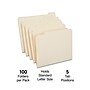 Staples 30% Recycled Reinforced File Folders, 1/5-Cut Tab, Letter Size, 100/Box (ST509000/509000)~#|#~4840F626-2947-4713-80853A5B7B4DA724_sc7