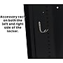 AdirOffice 72"H Single Tier Black/White Storage Locker (ADI629-201-B-W-DL)~#|#~4841260D-0D29-43CE-82D4EB3B8484F865_sc7